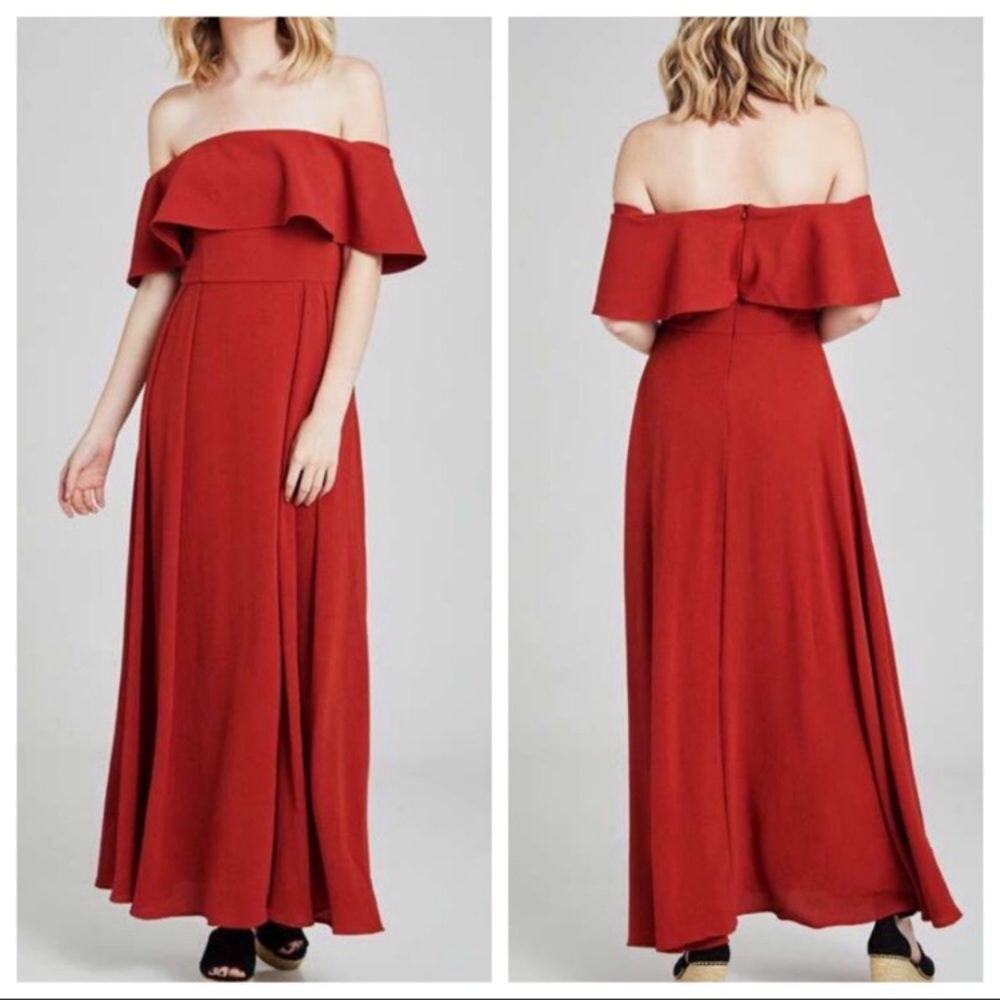 Altar’D State Dayla Maxi Dress Orange Small